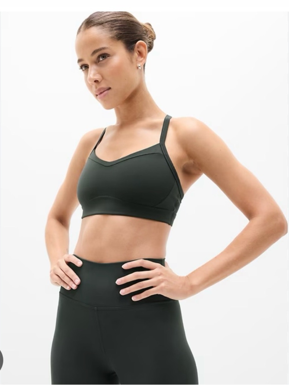 Athleta Vital Sports Bra, Pine, 1X DD